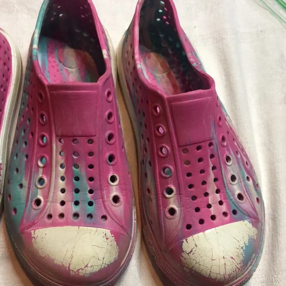 Kids Pink spring water Slip-On Shoes - Picture 6 of 12